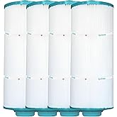 Hurricane Filters HF5H352-01M 4 Pack Elite Aseptic Spa Filter Cartridge - Replacement for PPM35SC-F2M, Unicel 5CH-352, Filbur FC-0196, Pacific Marquis Spas, Cal Spas, Low Flow Recirc 36SF