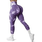 JGS1996 Tie Dye Scrunch Butt Lifting Leggings for Women Booty Sculpting Workout Tight High Waist Tummy Control Yoga Gym Pants
