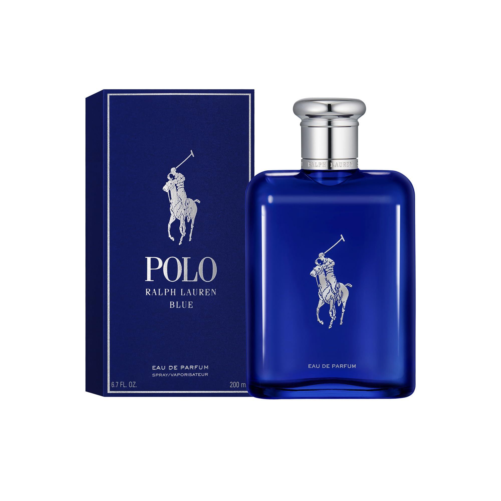RALPH LAUREN FRAGRANCES - Polo Blue - Eau de Parfum - Men's Cologne - Aquatic & Fresh - With Citrus, Bergamot, and Vetiver - Medium Intensity
