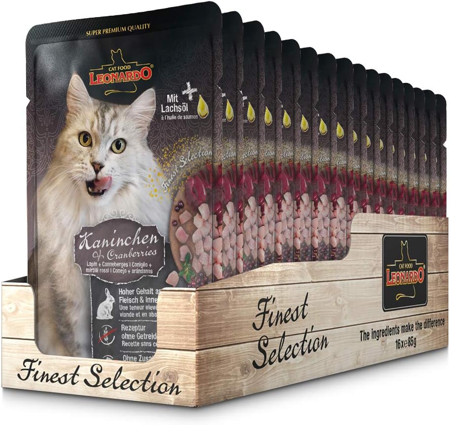 Belcando Leonardo Feline Pouch, Rundvlees, Peulvruchten, Doos, 16x85g, 1360g