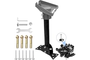 NOVAKITS Starlink Gen 3 Heavy Duty Pivot Roof Mount Kit，Compatible with Gen3 / V3 Starlink Standard Dish，Adjustable 360 Degree，with Die cast integrated aluminum alloy Starlink Gen 3 Pipe Adapter