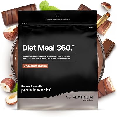 THE PROTEIN WORKS Diet Meal 360 PLATINUM Chocolate Bueno 2kg 33 meals