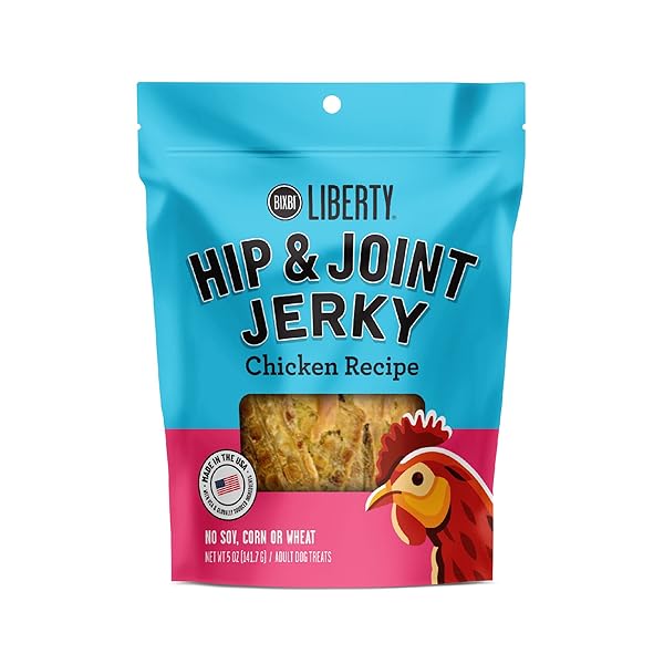 LIBERTY FUNCTIONAL HEALTHY HIP AND JOINT DOG JERKY TREATS, CHICKEN, 5 OUNCE