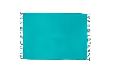 MANUMAR Damen Sarong blickdicht | Pareo Strandtuch mit Schnalle | Leichtes Wickeltuch mit Fransen | 155x115 cm und 225x115 cm