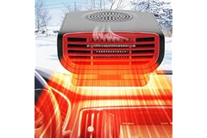 QEPJO Car Heater,Portable 12V Car Heater and Defroster,3-in-1 Heating & Cooling Fan Aromatherapy Plug In Car Heater,360° Rotating Windshield Defogger 200W Portable Car Heaters for Vehicle