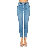 WAX JEAN Women's 'Butt I Love You' Push-Up High Rise Skinny Denim Jeans