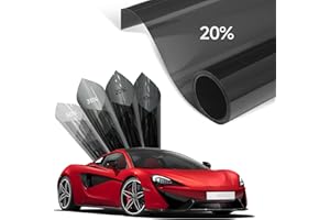 Serzase Window Tint Car Automotive, Privacy Protection, Nano Ceramic Car Window Tint, 1Mil Thick, DIY Installation, UVR 99% Heat& UV Block or Professional Application, (20% VLT), 20" x 10FT