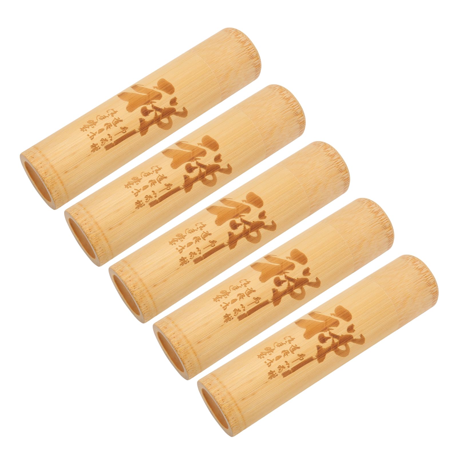 Scatter Tubes For Ashes, Ashes Urn, 5Pcs Bamboo Leakproof Portable Ash Scattering Containers Mini Ashes Urns Small Urn for Pet Dog Cat Human