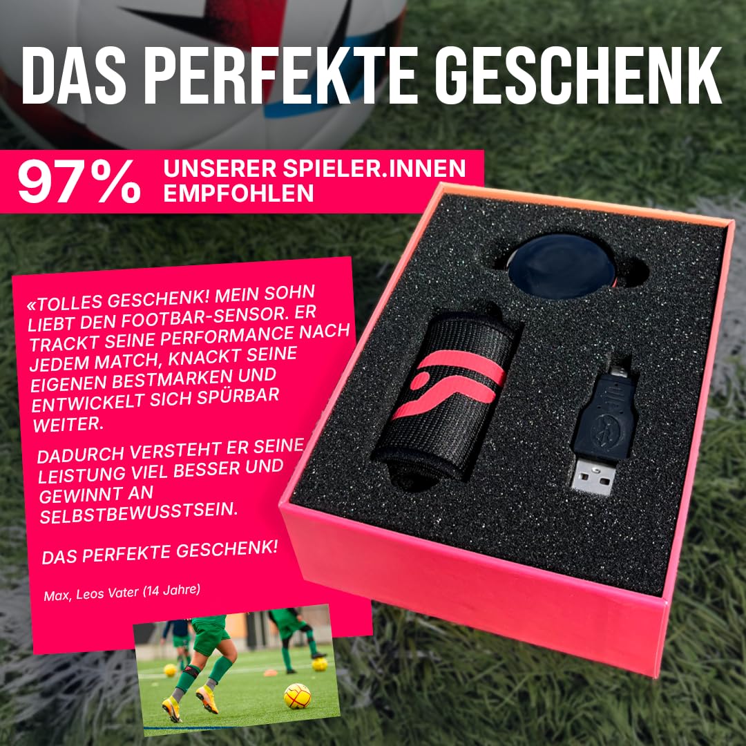Footbar Meteor Aktivitätstracker für Fußball, Tracking und Bewertung der Fußballleistung und des Spielstils für iOS Android 9