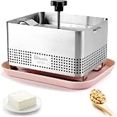 Tofu Press 304 Stainless Steel, Paneer Maker with Upgraded Deep-Press | Versatile BPA-free kitchen tool for homemade tofu, pa