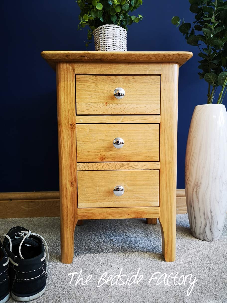 scandi oak bedside tables set of 2 home kitchen furniture cate org