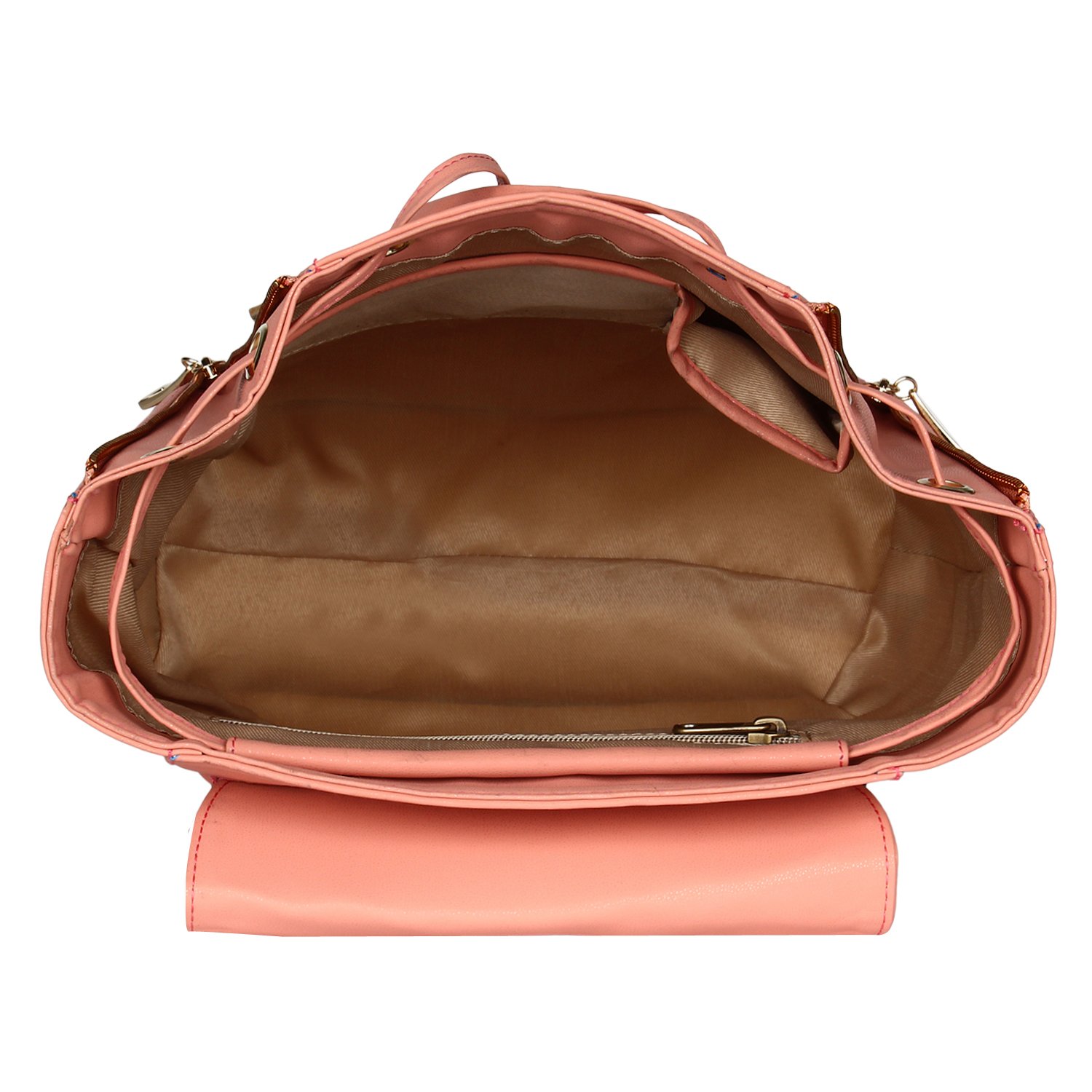 lychee bags women's peach pu cadence backpack