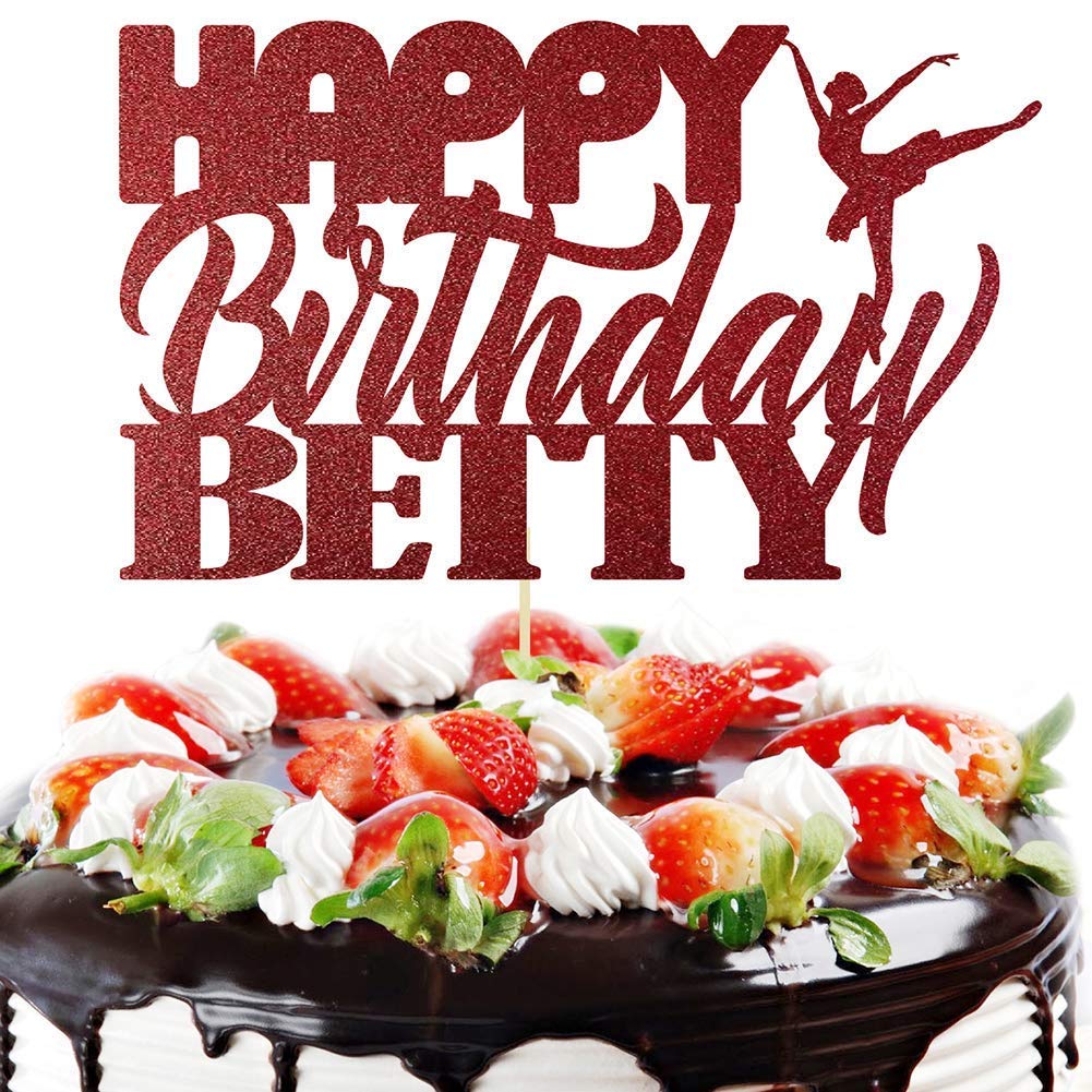 Kitchen Dining Home Kitchen Gaixample Org Personalised Birthday Cake Topper Table Decorator Glitter Ballet Dance Customised Name Happy Girl Cake Double Sided No Assembly Needed