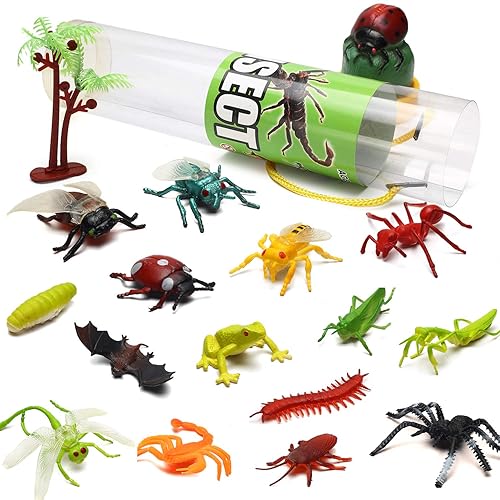 82 Piece Animal Toy, Assorted Mini Dinosaur Insect Ocean Sea Farm Jungle  Animal Dog Figure, Realistic Vinyl Pl