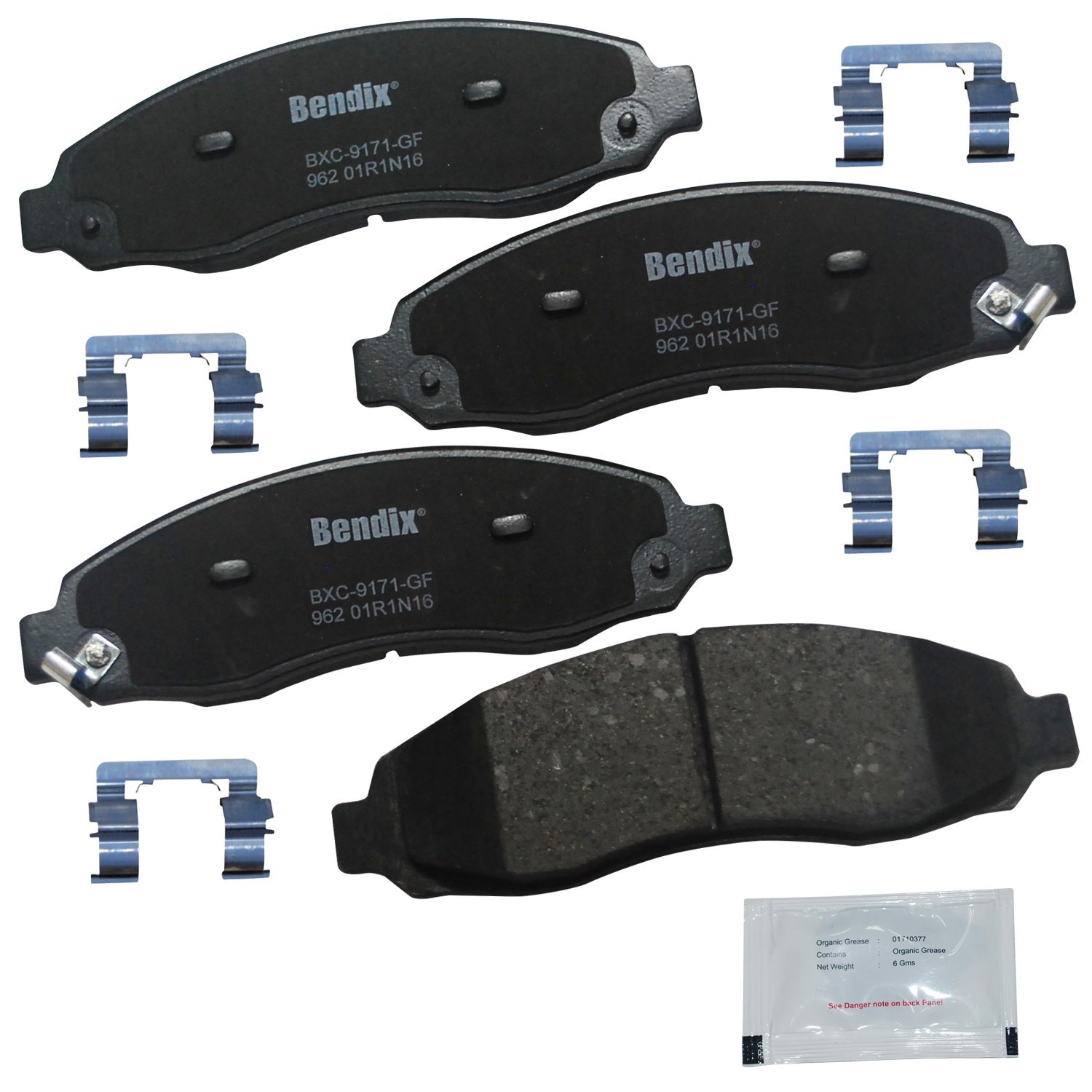 Bendix Priority1 CFC962 Ceramic Front Brake Pads for Dodge Dakota 2004-2003 Image Bendix Priority1 CFC962 Ceramic Front Brake Pads for Dodge Dakota 2004-2003 Image
