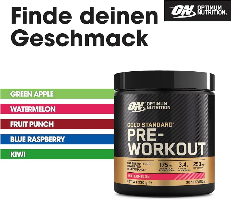 Gold Standard Pre-Workout Pulver, 330g, 30 Portionen