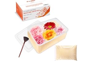 5LBS Fonday Silica Gel Flower Drying Crystals for Wedding Bouquet Preservation with Sealed Container and Brush Color Indicating Reusable Bead Size Less Than 1mm