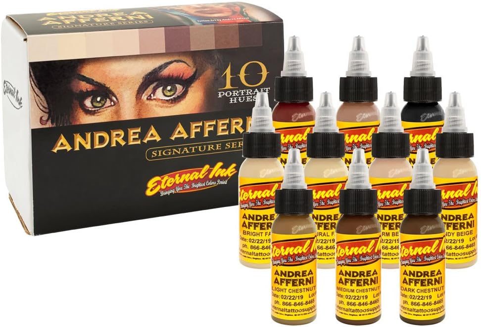 Eternal Ink – Andrea Afferni Eternal Tattoo Ink Set 10 x 30ml