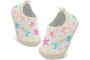 FEETCITY Wide Baby Water Shoes Boys Girls Barefoot Shoes Quick-Dry Kids Aqua Socks for Beach Swim Pool