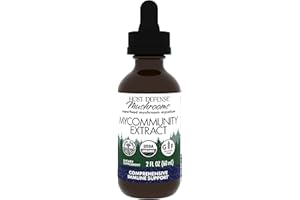 Host Defense MyCommunity Extract - 17 Species Blend Mushroom Supplement for Immune Support - Extract with Lion's Mane, Reishi, Chaga, Cordyceps, Turkey Tail & More - 2 fl oz (60 Servings)*