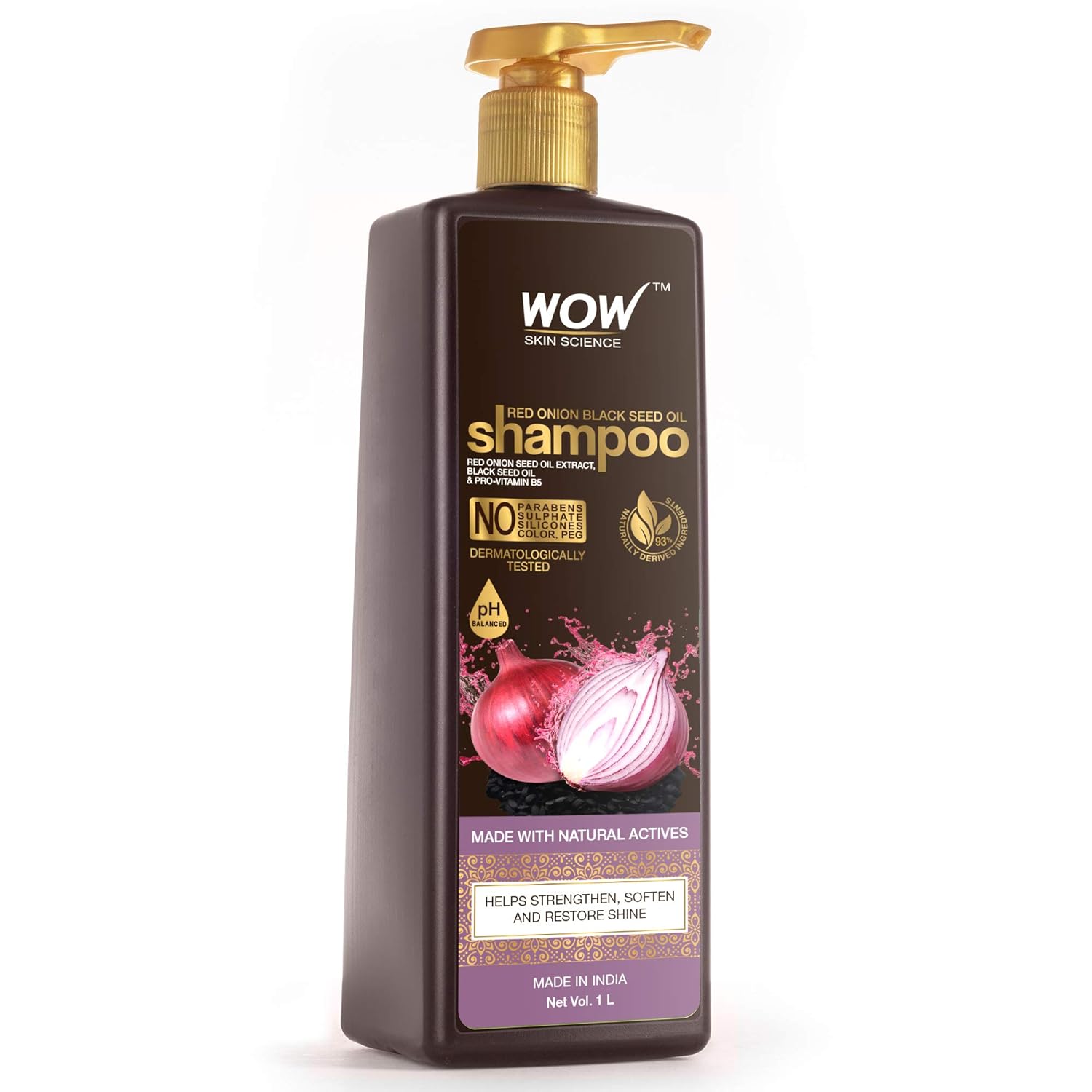 Buy WOW Skin Science Onion Shampoo With Red Onion Seed Oil Extract