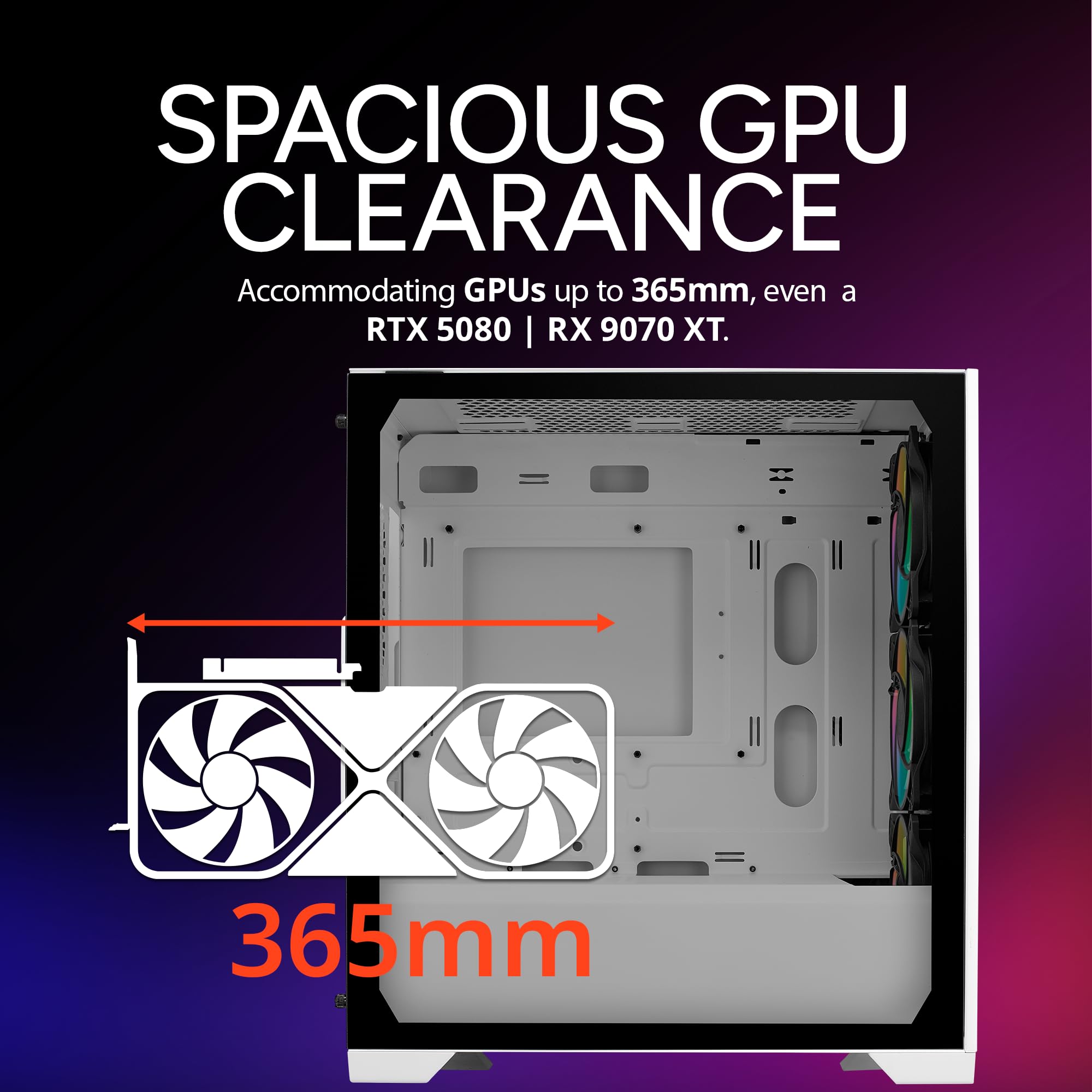 Cooler Master Elite 301 White Micro-ATX High Airflow Minimalist PC Case, 365mm GPU Max, Compatible RTX 5080|RX 7090 XT, 280mm AIO Max, Type C, Tempered Glass, Triple 120mm aRGB PWM Fan, Intakes Grill