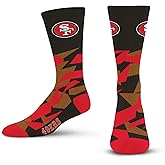 For Bare Feet NFL Unisex Shattered Camo Crew Sock Nfl