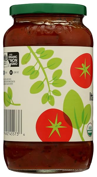 365 BY WHOLE FOODS MARKET, ORGANIC ITALIAN HERB PASTA SAUCE, 25 OUNCE