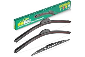 WINDSMILE 24" 20" 10" Windshield Wiper Blades Replacement for GMC Acadia 2017 2018 2019 2020 2021 2022 2023 Premium All Weather Front Rear Wipers Set - OEM Quality (Pack of 3)