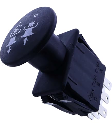 Black Blade Clutch PTO Switch - Compatible With Craftsman & Ariens Riding Mowers | Part # 582107601