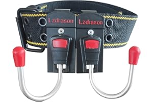 LZDRASON Cordless Tools Holster, Drywall Screw Gun Holster,Cordless Power Drill Holster with Toolbelt Clip, Red, 2*Pack