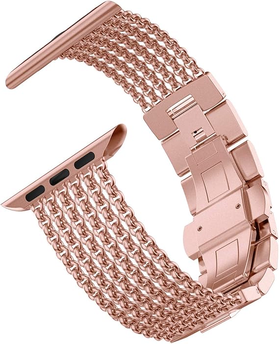 wearlizer apple watch band rose gold