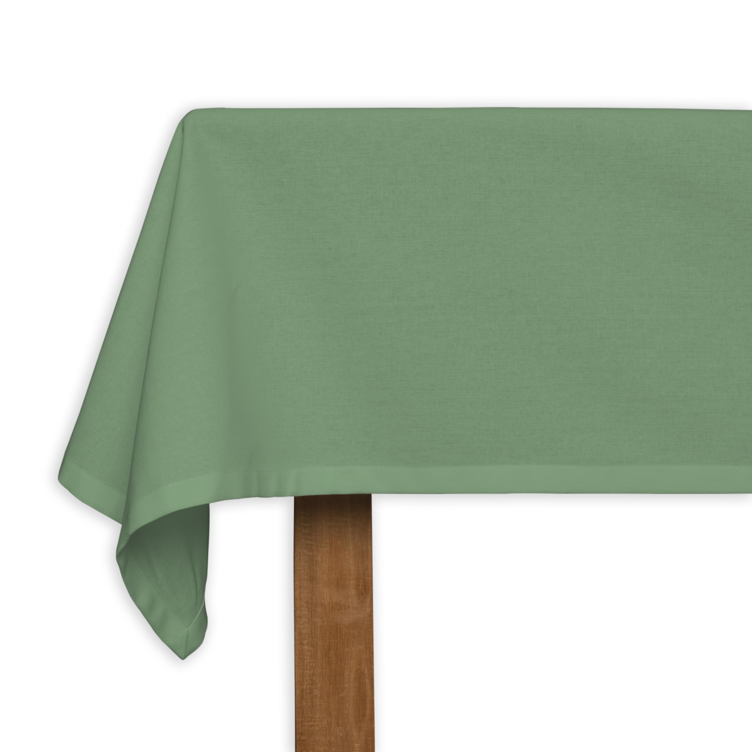 CALICOT Tablecloth Cotton Rectangle TableCover 63x90 Inch Table Cloths Washable Reusable Spring Easter Decor, Kitchen Outdoor Party Wedding Buffet Dining Table Decor|Basil Green