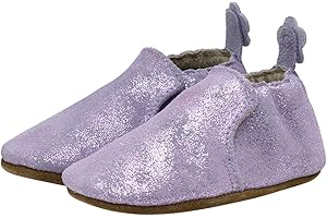 Robeez Baby Girls and Unisex Soft Soles Slip-Resistant Crib Shoes Slippers for Infant and Toddler, 0-24 Months