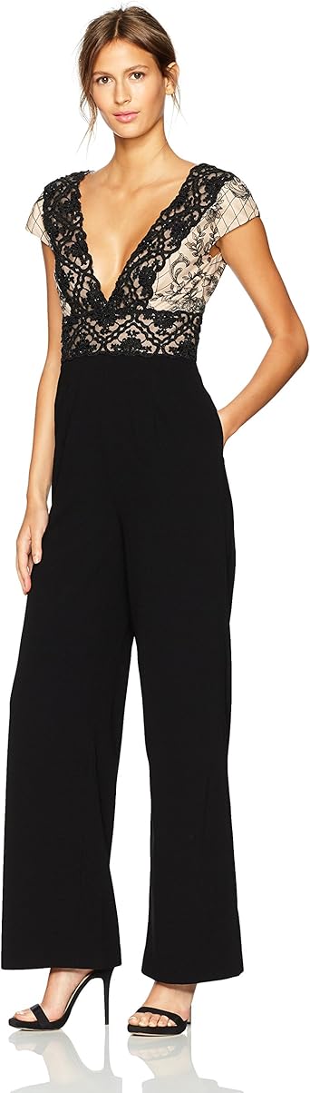 ml monique lhuillier jumpsuit with bow