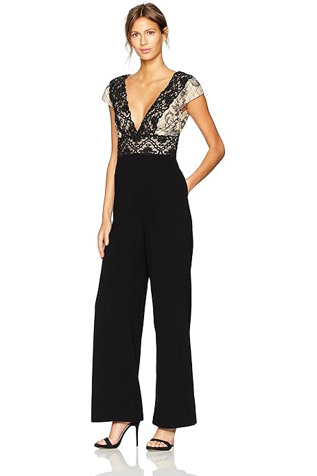 ml monique lhuillier jumpsuit with bow