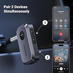 UGREEN 5.4 Aux Bluetooth Adapter, Noise Cancelling