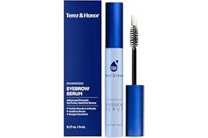 TEREZ & HONOR Eyebrow Growth Serum - Natural Eyebrow Serum and Enhancer for Thicker Brows and Grow Bows Faster, Longer, Fuller - 5mL