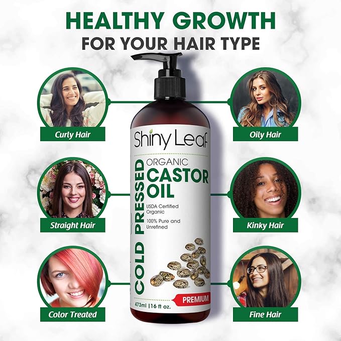 Buy Organic Castor Oil For Hair Growth And Eyelashes Hexane