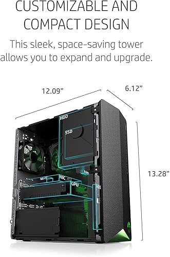 2021 HP Pavilion Gaming Desktop Computer, AMD Ryzen 3500