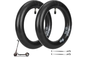 LUCK4U (2-Pack) 10x2.125 Replacement Inner Tubes with straight valve for Ninebot F30 F20 F25 F40 Scooter for 10 inch Scooter