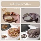 Moonkie Suction Plates for Babies & Toddlers Blush 1 Pack view 5