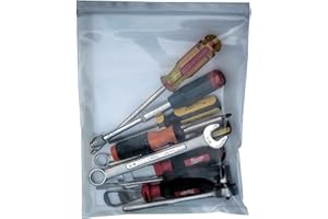 uGems® 10" X 12" 8 mil Extra Heavy-Duty Puncture Resistant Clear Reclosable Resealable Zipper Bags, 20