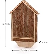 CKB LTD Wooden Bat House Outdoor Shelter Garden Hibernation Home Habitat 30.5cm view 2