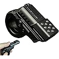 Zoom Alloy Ratchet Wheel Fidget Ring EDC Haptic Slider Fidget Spinner Multifunction Metal Fidget Toys ADHD Tool Adult Stress Relief Toys Gifts for Father and Boyfriend (Black)