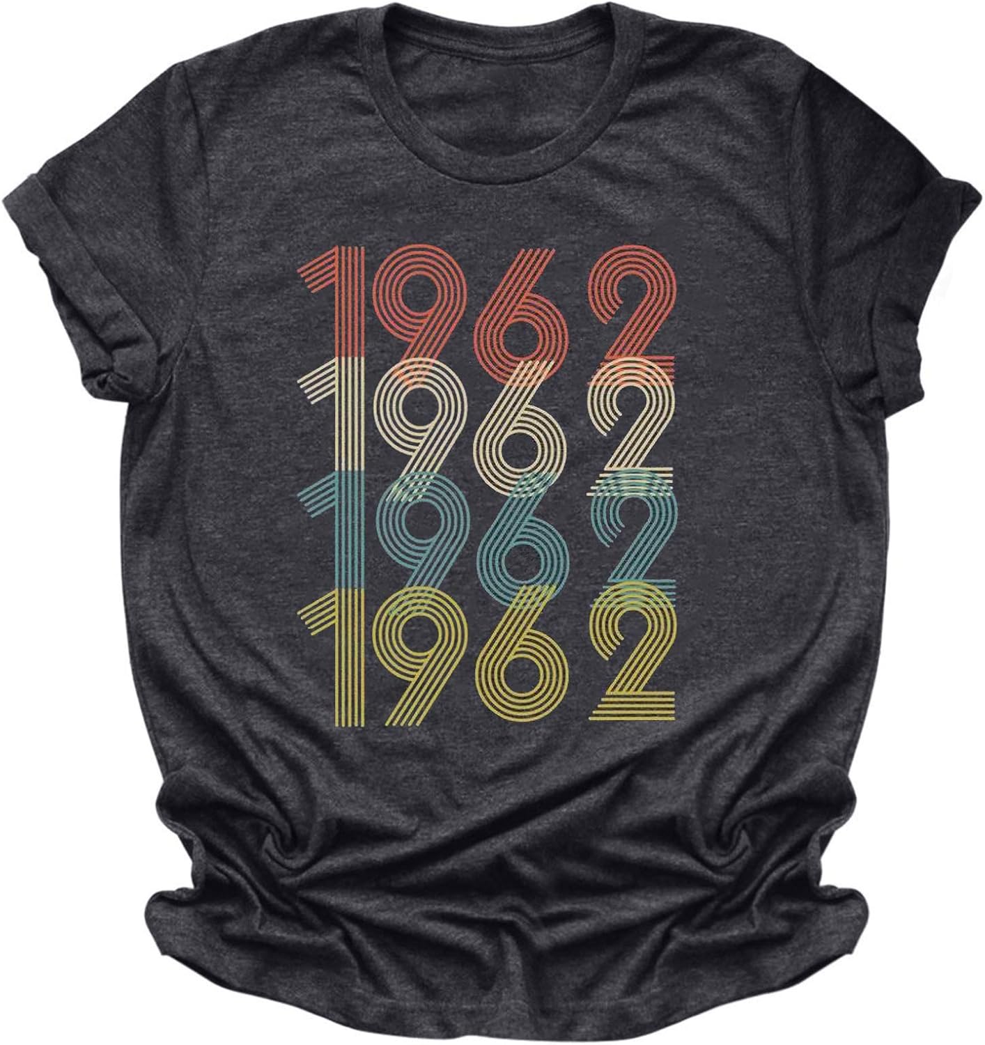 Short Sleeve Tops for Women Mom Summer Vintage 1962 Bday TShirts