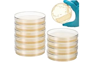 VOSAREA 7cm Petri Dishes Agar Medium 10pcs Pre-Poured Agar Plates for School Projects