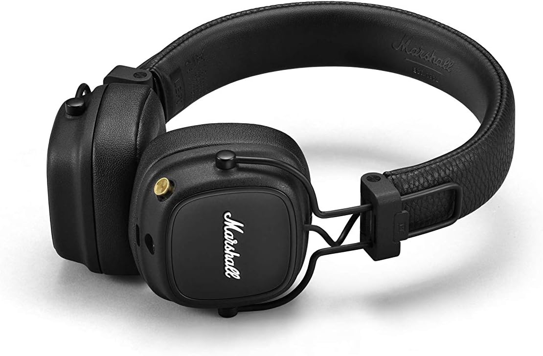 Marshall Major IV On Ear Bluetooth Headphones, Wireless Earphones, Foldable, 80+ Hours Wireless playtime- Black - Image 5
