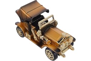 Alipis Vintage Wooden Car Music Box with Antique Truck Model, Rustic Car Sculpture Figurine for Home Décor