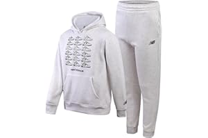 New Balance Boys Tracksuit Set - 2 Piece Classic Hoodie Sweatshirt and Boys Jogger Sweatpants with Pockets (Sizes: 8-16)